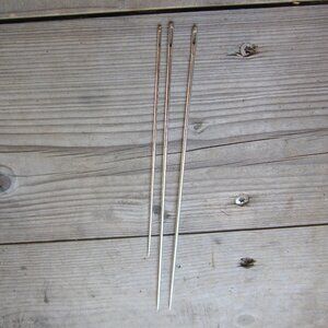 Dritz Upholstery Needle Lot of 2 8" Needles and 1 6"